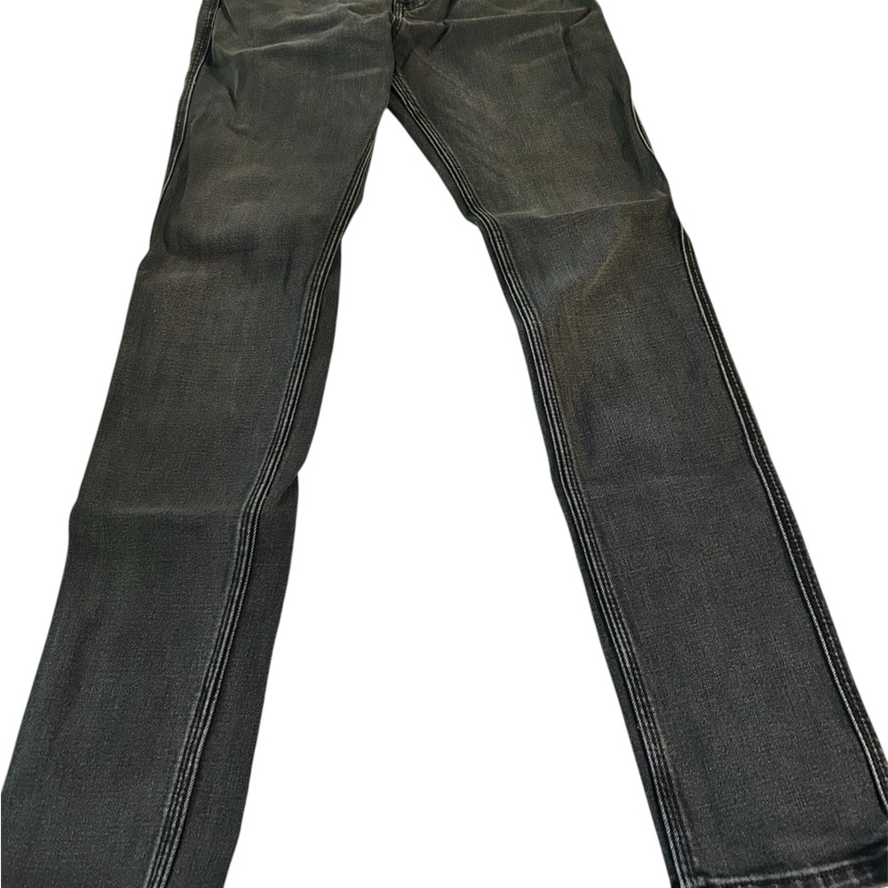Stylish Black Jeans with White Stitching